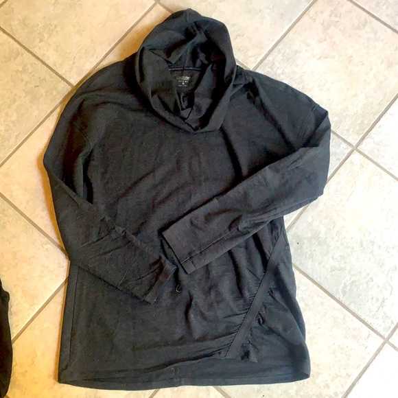 Calvin cowlneck cotton tunic dk gray Sz XL - Picture 1 of 4